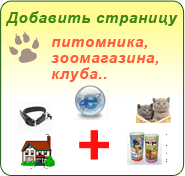 Реклама питомников, зоомагазинов, клубов любителей животных