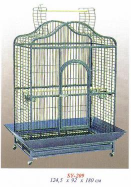 Вольер-клетка для крупных попугаев.