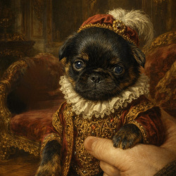 Черно-подпалые пти брабансоны