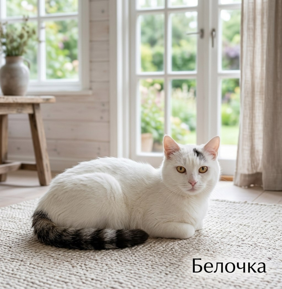 Кошка Белочка ищет дом